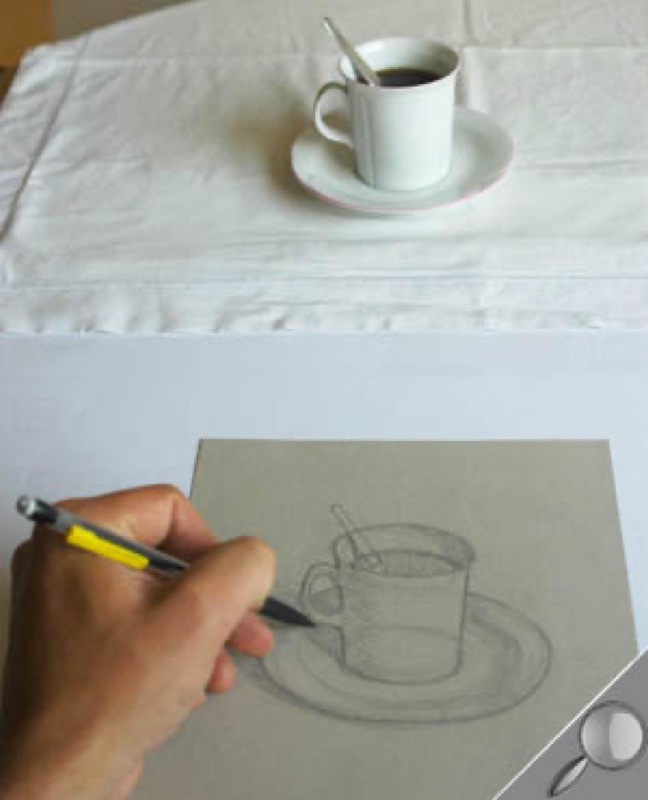 Pencil sketch of realistic coffee/tea... - Art of Your Heart | Facebook