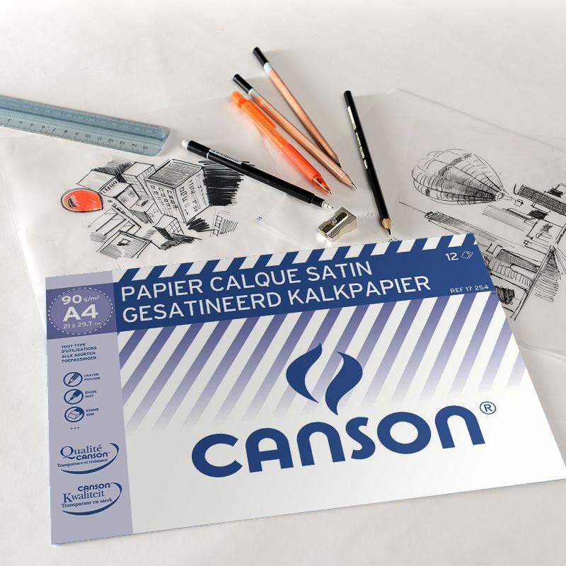 Papier Canson Calque Satin 90 g/m²