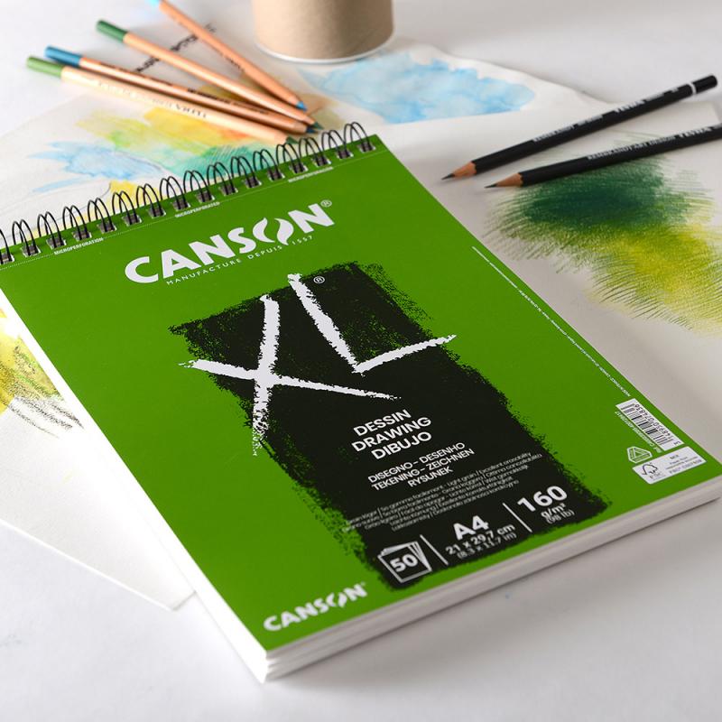 Buy Canson Spiral Sketch Book Fine Face A3 Size 20 Sheets Of 150 Grams   CopyPencilpk
