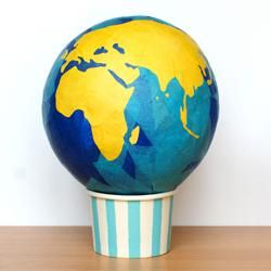 DIY Tissue Paper Globe, How to Make a Globe with Paper