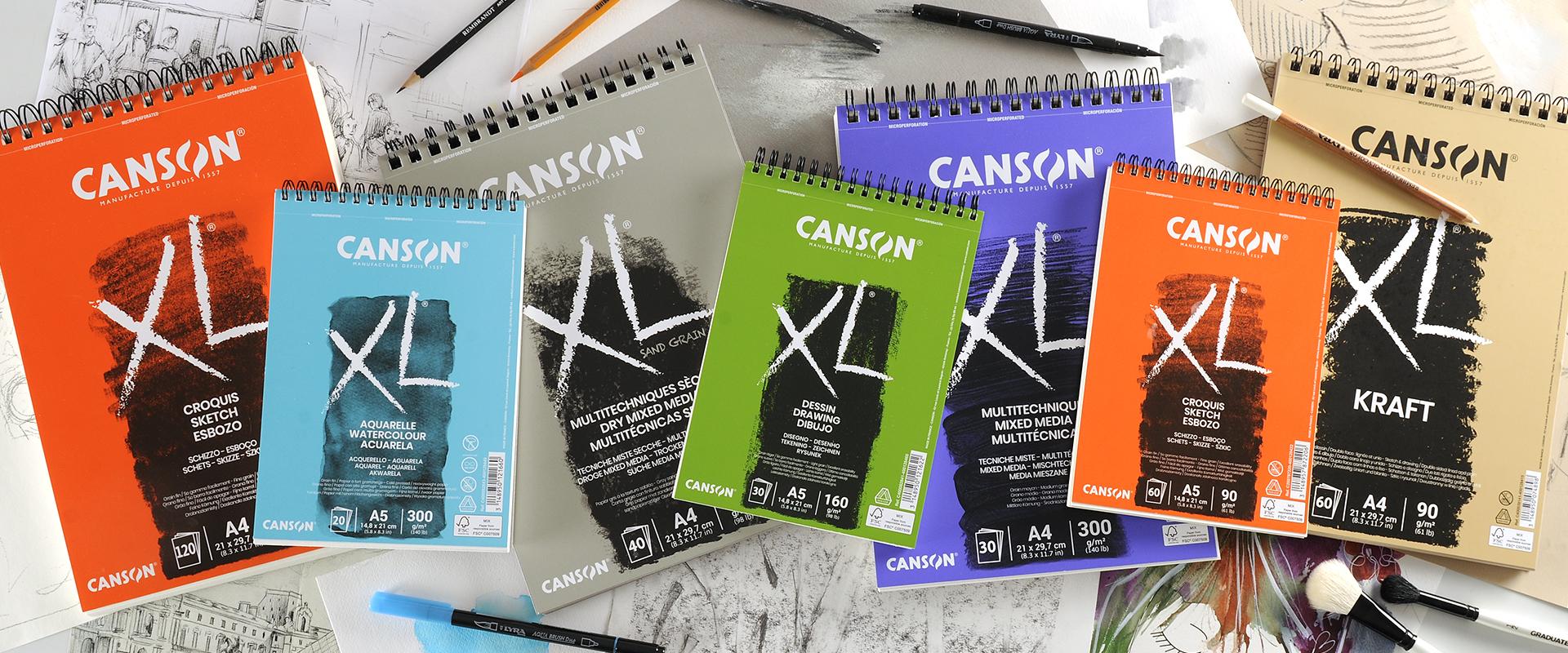 Canson XL Series Sketch Pad, 5.5” x 8.5”, Fold-over Cover, 100 Sheets  (100510938) : Amazon.in: Home & Kitchen