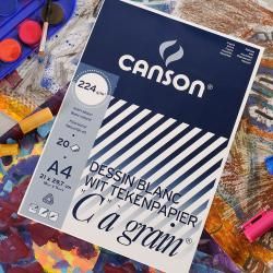 CANSON Papier à dessin C à grain, A4, 224 g/m2, blanc C200027114 bei   günstig kaufen