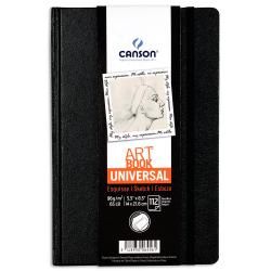 Canson 180-Degree Hardbound Sketchbook, 8 5/16 x 11 11/16 Black • Price »