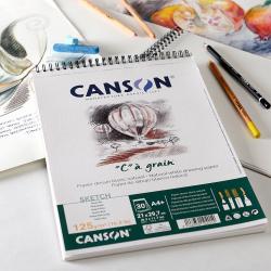 Canson® - Whizz Book - Carnet de Croquis - 136 Feuilles - Avec Spirales -  80 g/m² - Format A5